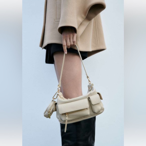 ZARA SHOULDER BAG WITH POCKETS - Picture 4 of 13